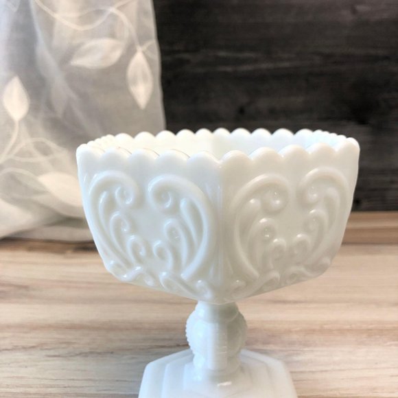 Imperial Glass Atterbury Scroll Footed Candy Dish - Picture 2 of 10